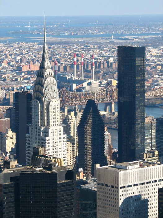 Chrysler Building seen from the Empire State Building