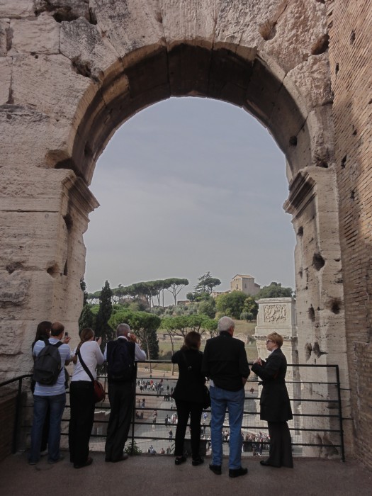 Palatine Hill from the Colosseum